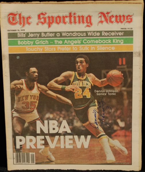 Dennis Johnson Signed The Sporting News