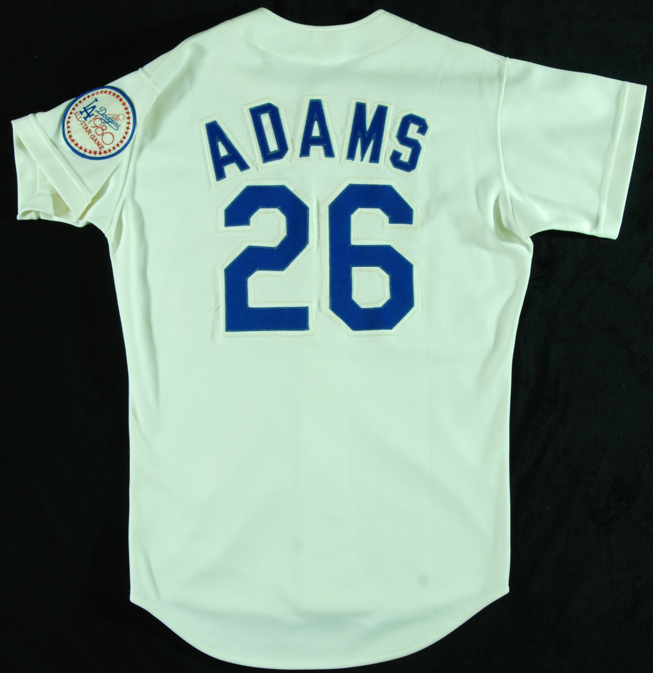 Lot Detail - Red Adams 1980 Game-Worn Los Angeles Dodgers Jersey