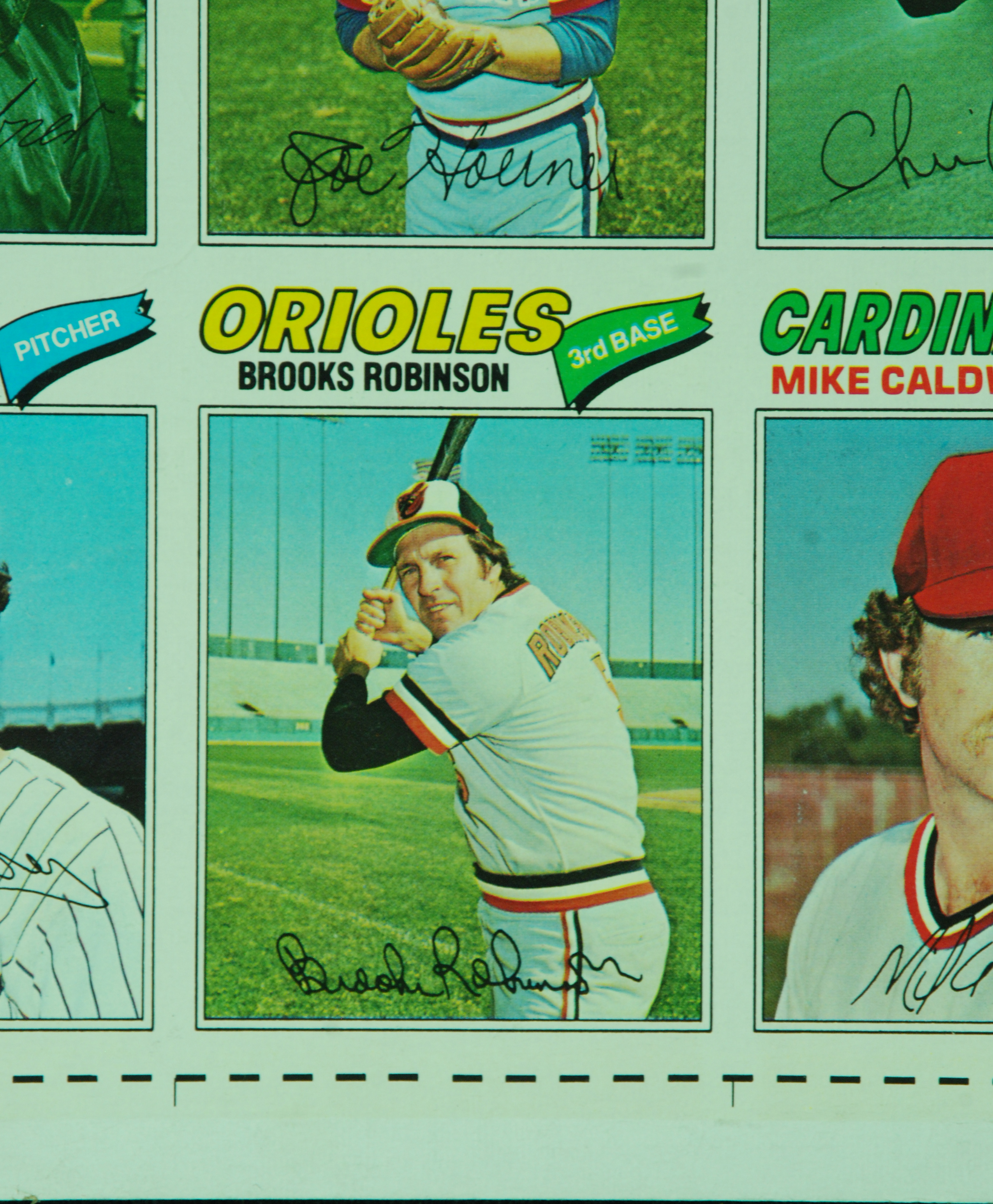 Lot Detail - 1977 Topps Baseball Uncut Sheet
