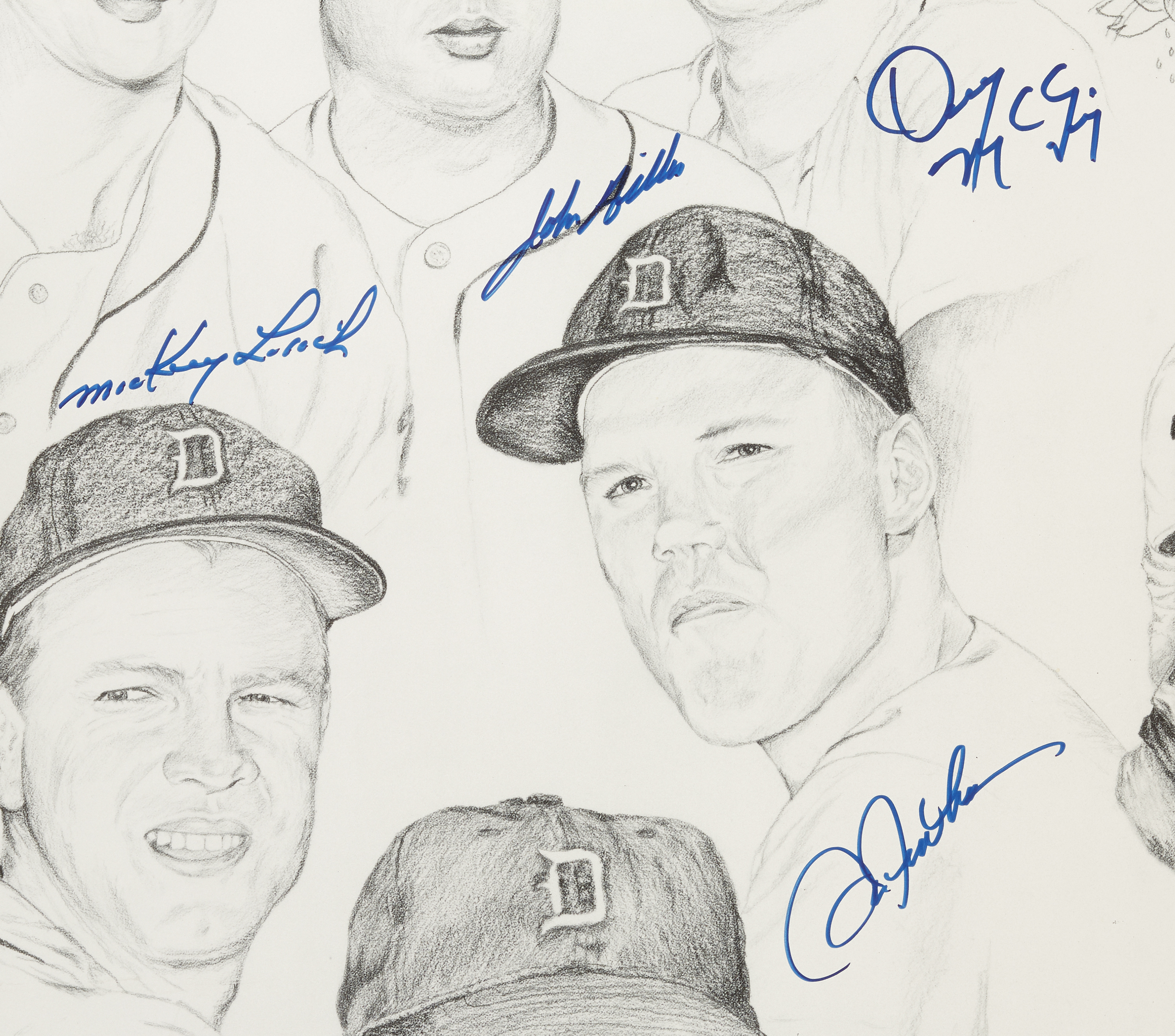 Lot Detail - 1968 Detroit Tigers World Champs Multi-Signed Lithograph  (29/1000) (10)