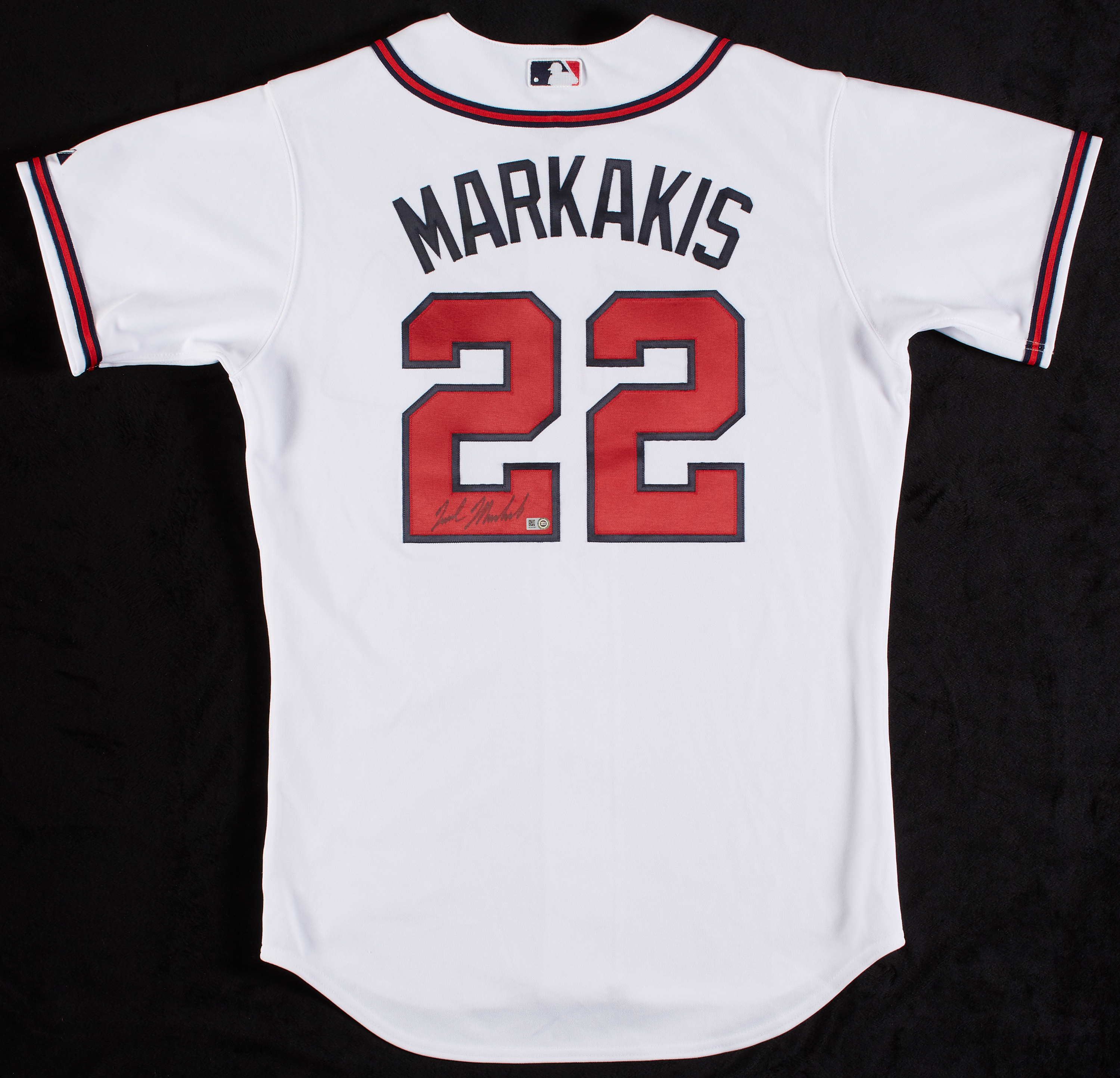 Lot Detail - Nick Markakis Signed Braves Jersey (MLB)