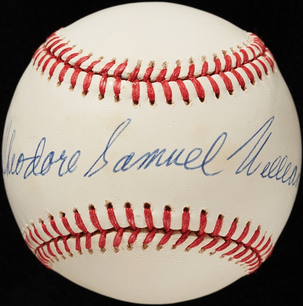 Theodore Samuel Williams Single-Signed OAL Full-Name Baseball (Graded PSA/DNA 9) (BAS)