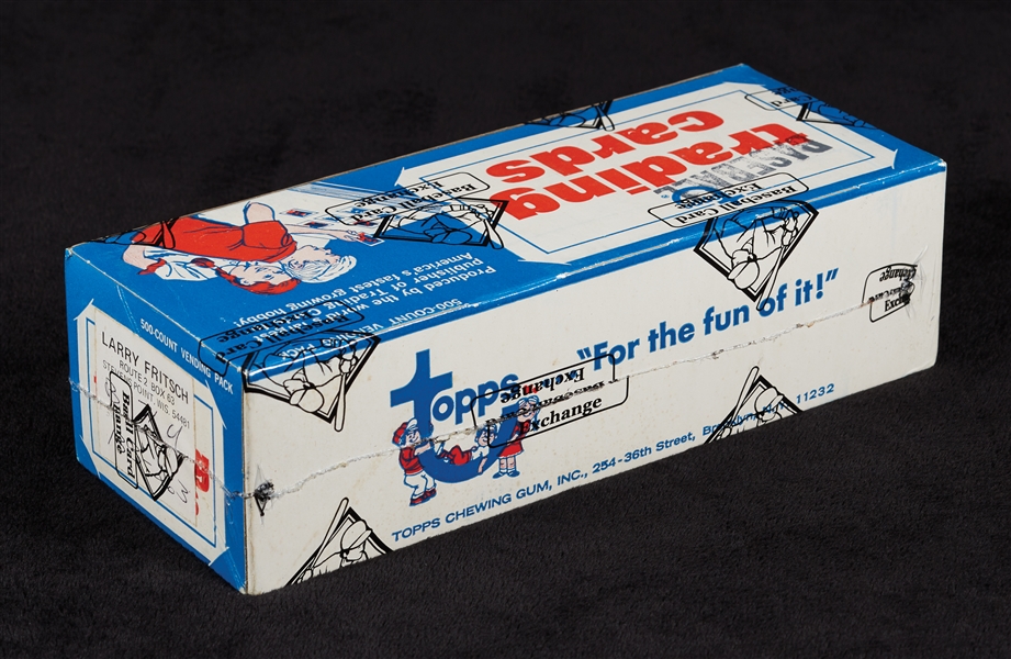 1971 Topps Baseball 2nd Series Vending Box (500) (Fritsch/BBCE)
