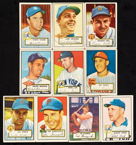 1952 Topps Baseball Low-Numbers Near Set (284/310)