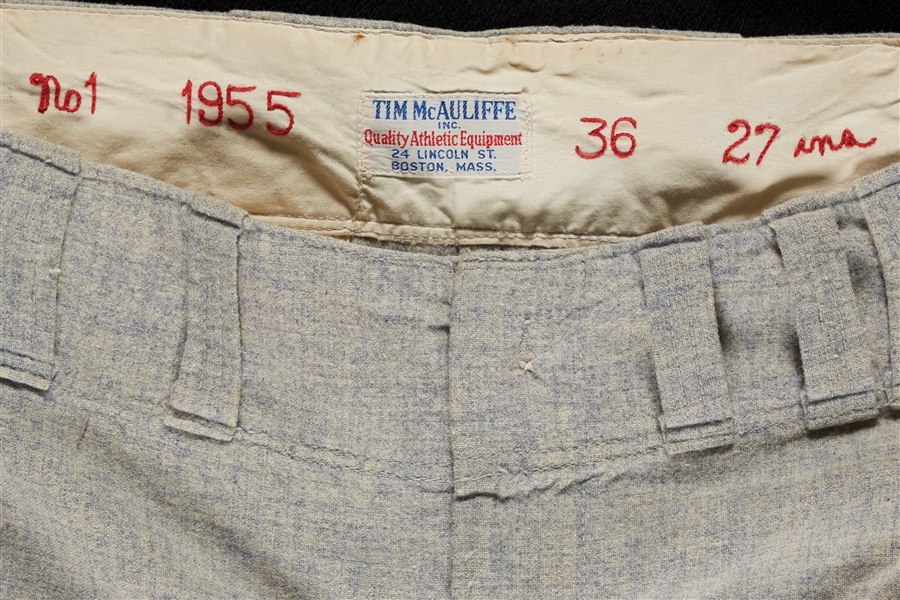 1955 Grady Hatton Game-Worn Red Sox Pants
