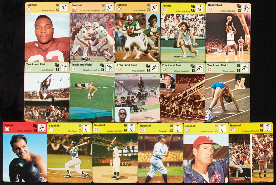1977-79 Sportscaster Cards, Near-Complete Baseball Section (349)