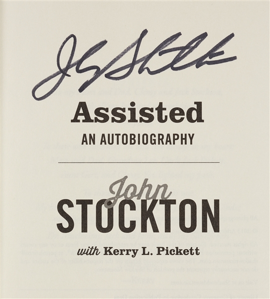 John Stockton Signed Assisted Books Pair (PSA/DNA) (2)
