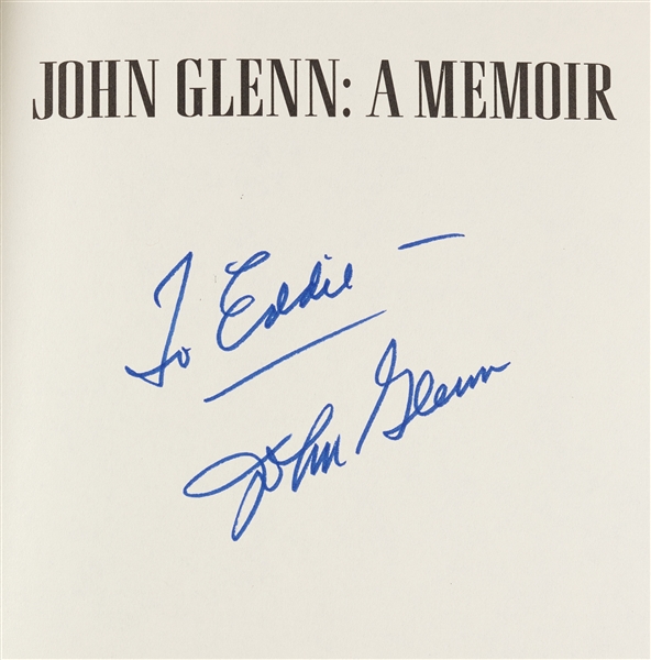 John Glenn Signed A Memoir Books Group (3)