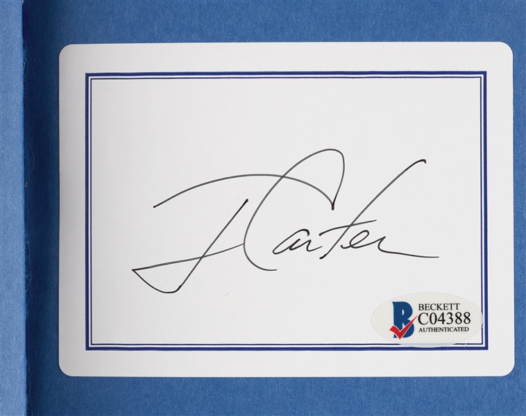 Jimmy Carter Signed The Nobel Peace Prize Lecture Books Group (BAS) (3)