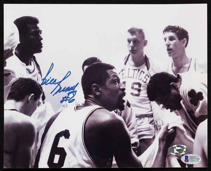 Bill Russell Signed 8x10 Photo (BAS)