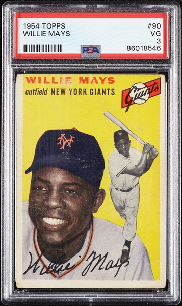 1954 Topps Willie Mays No. 90 PSA 3