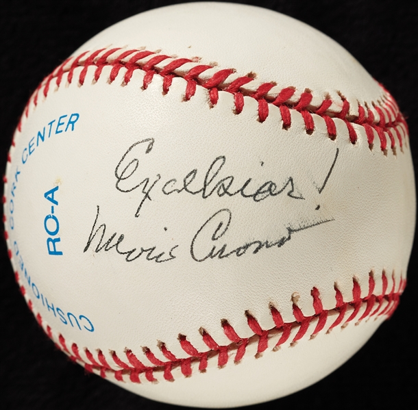 Mario Cuomo Single-Signed OAL Baseball Excelsior (BAS)