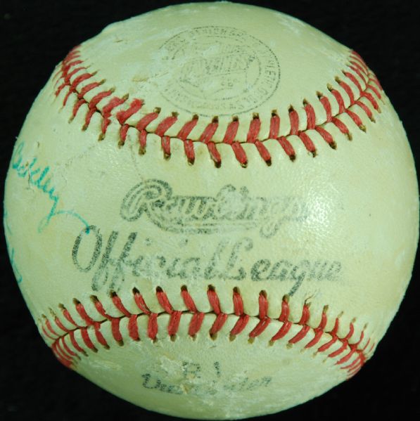 Ty Cobb Single-Signed Rawlings Baseball Dated 12/10/53 (JSA)