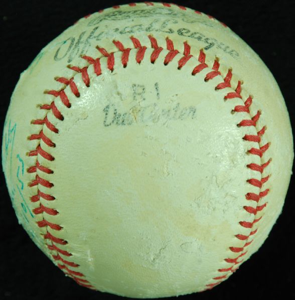 Ty Cobb Single-Signed Rawlings Baseball Dated 12/10/53 (JSA)