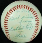 Satchel Paige Single-Signed Rawlings Baseball Dated "9-29-81" (JSA)