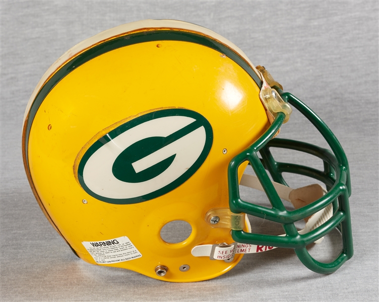 Mid-1980s Game-Used Green Bay Packers Camp Helmet