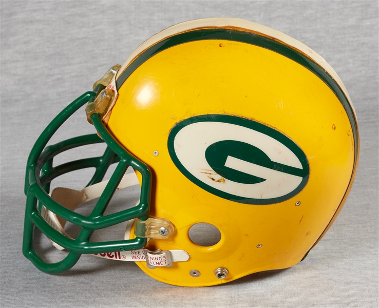 Mid-1980s Game-Used Green Bay Packers Camp Helmet