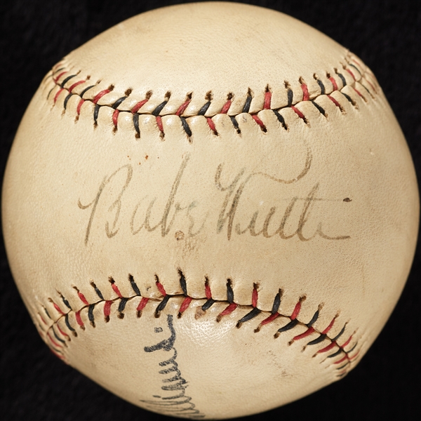 Babe Ruth Single-Signed Pacific Coast League Baseball (PSA/DNA)