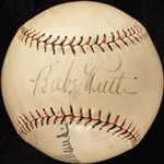Babe Ruth Single-Signed Pacific Coast League Baseball (PSA/DNA)