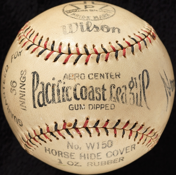 Babe Ruth Single-Signed Pacific Coast League Baseball (PSA/DNA)