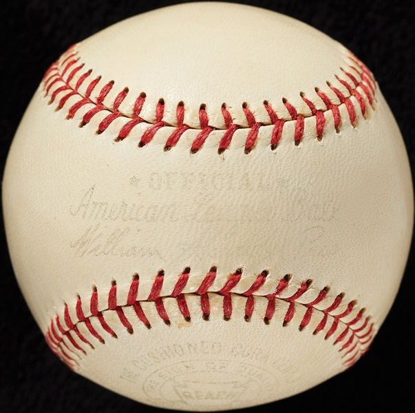 Ty Cobb & Ford Frick Dual-Signed OAL Baseball - Cobb Displays as Single-Signed (JSA)