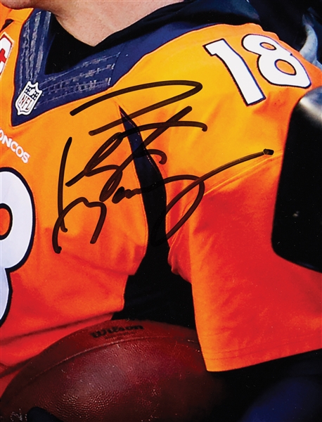 Tom Brady & Peyton Manning Signed 16x20 Framed Photo (Tri-Star) (Fanatics)