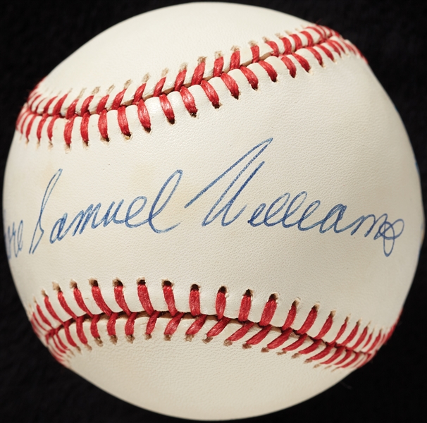 Theodore Samuel Williams Single-Signed OAL Full-Name Baseball (Graded PSA/DNA 9) (BAS)