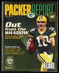Aaron Rodgers Signed Packer Report Magazine (BAS)