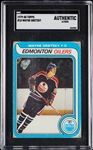 1979 Topps Wayne Gretzky RC No. 18 SGC Authentic