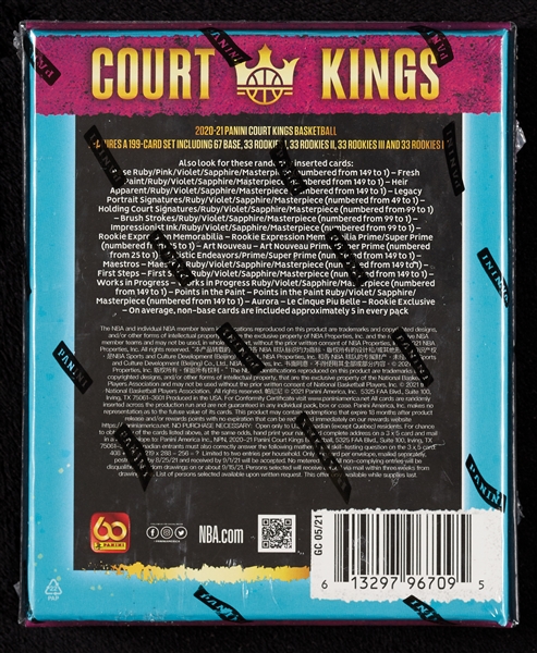 2020-21 Panini Court Kings Basketball Box