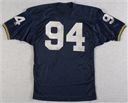 1971 Notre Dame Game-Worn Mike Eckman Blue Jersey