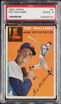 1954 Topps Ted Williams No. 1 PSA 4