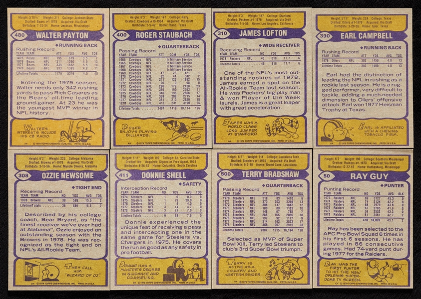 1979 Topps Football High-Grade Set Plus 1990 Fleer Update (628)