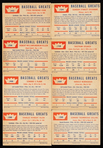 1960 Fleer Baseball Greats Group, 18 Hall of Famers (19)