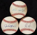 Rollie Fingers, Nolan Ryan & Luke Appling Single-Signed Baseballs (3)