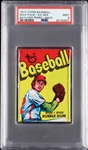 1973 Topps Baseball 4th Series Wax Pack - Gaylord Perry Back (Graded PSA 9)