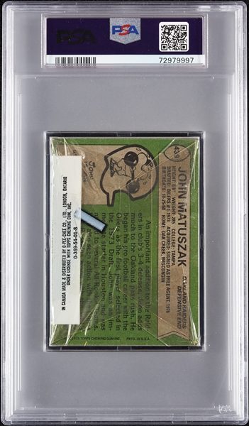 1978 Topps Football Cello Pack - Fred Dean Top (Graded PSA 7)