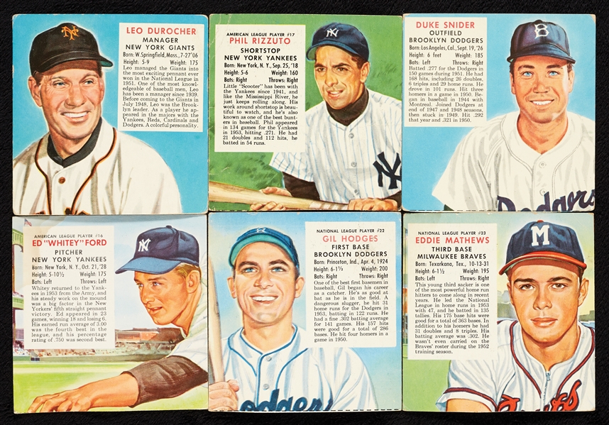 1952-55 Red Man Tobacco Group With Feller, Spahn and Musial Autographs (29)