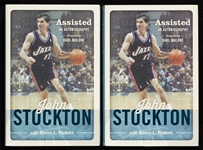 John Stockton Signed "Assisted" Books Pair (PSA/DNA) (2)