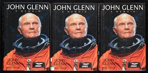 John Glenn Signed "A Memoir" Books Group (3)