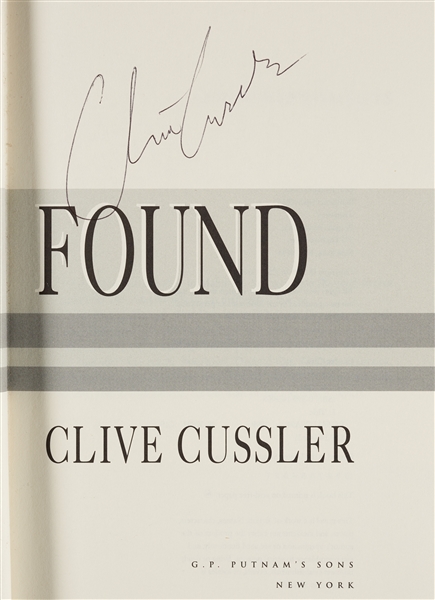Clive Cussler Signed Books Group with Lost City (8)