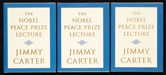 Jimmy Carter Signed "The Nobel Peace Prize Lecture" Books Group (BAS) (3)