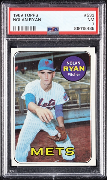 1969 Topps Nolan Ryan No. 533 PSA 7