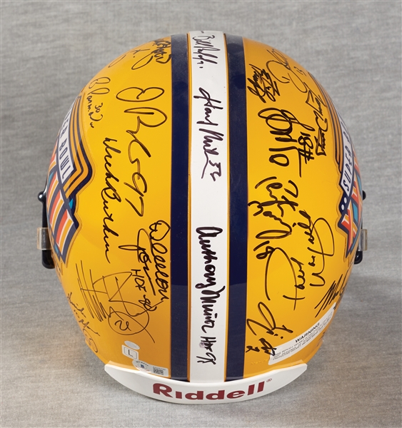 Super Bowl XXXIII Multi-Signed Full-Size Helmet with Peyton Manning, HOFers (BAS)