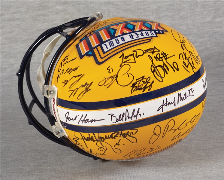 Super Bowl XXXIII Multi-Signed Full-Size Helmet with Peyton Manning, HOFers (BAS)