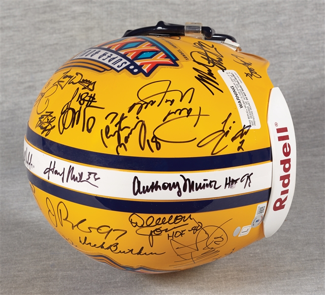 Super Bowl XXXIII Multi-Signed Full-Size Helmet with Peyton Manning, HOFers (BAS)