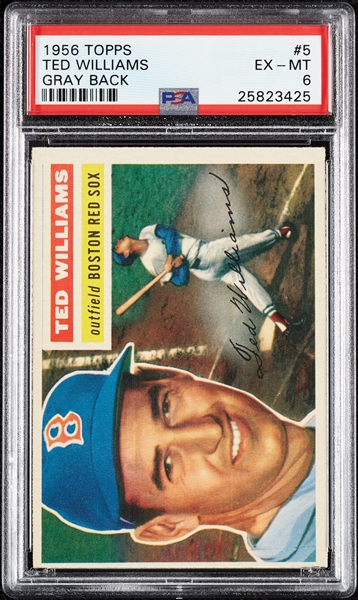 1956 Topps Ted Williams No. 5 PSA 6