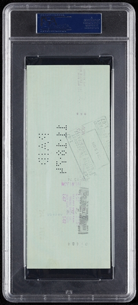 Vincent Price Signed Check (1974) (PSA/DNA)