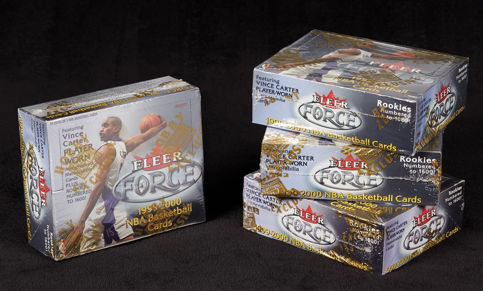 1999-00 Fleer Force Basketball Hobby Boxes Group (4)
