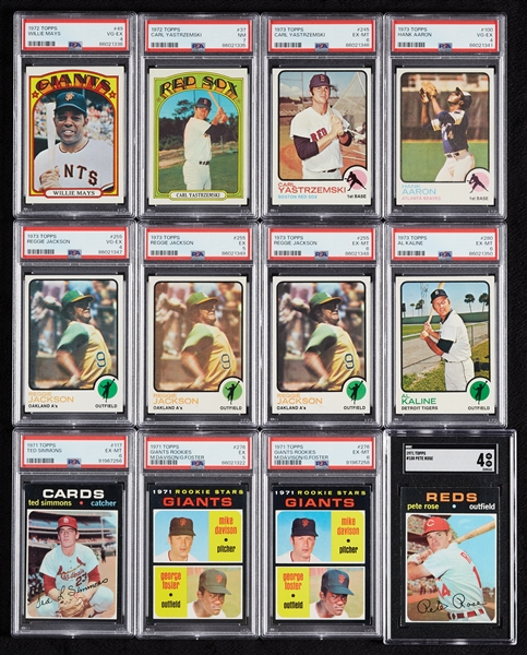 1970s Topps PSA-Graded Group Loaded with HOFers (46)